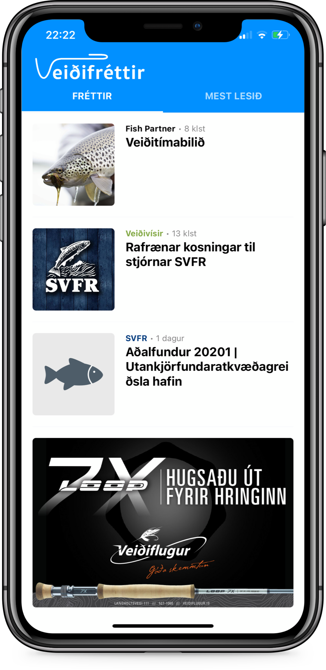 Veiðifréttir - news - iOS